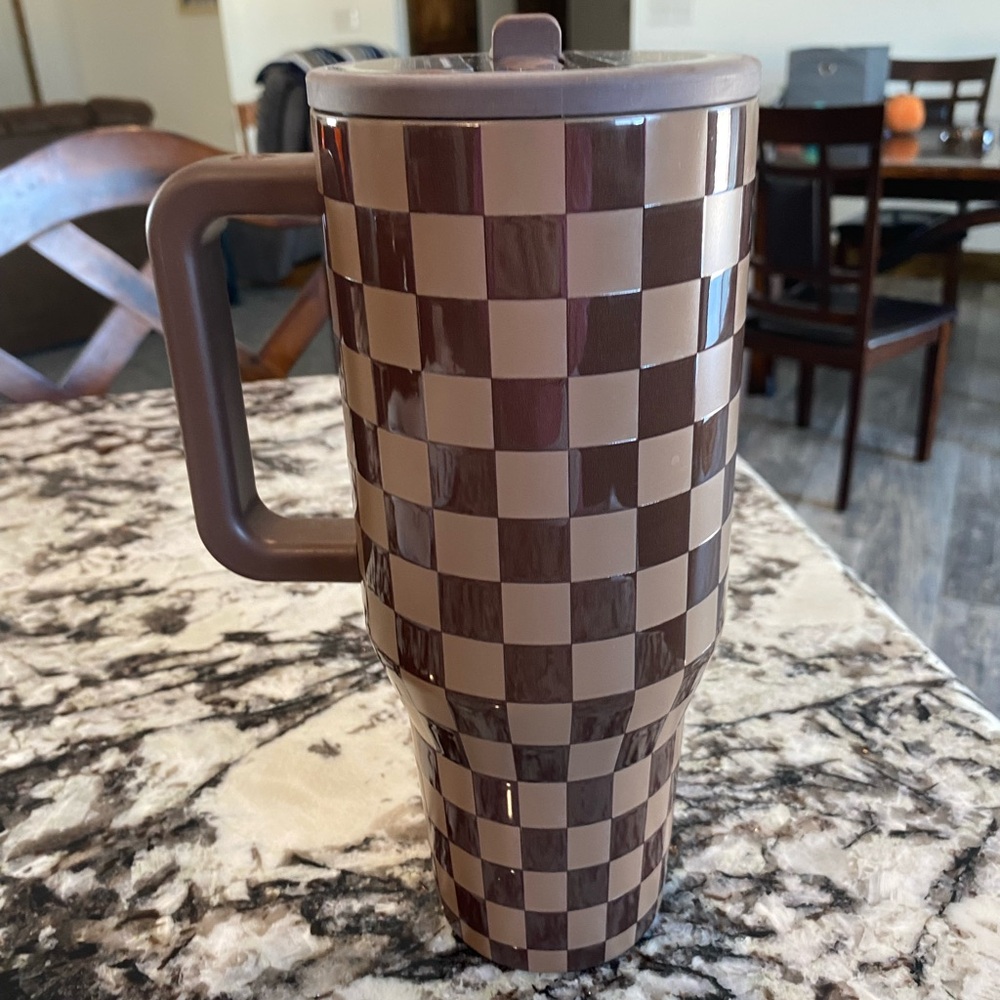 40 oz Autumn Checkers traveler - Picture 3 of 9